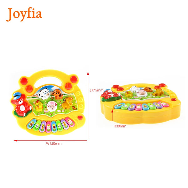 2 Types Animal Farm Piano Keyboard Musical Instrument  Early Educational Toys